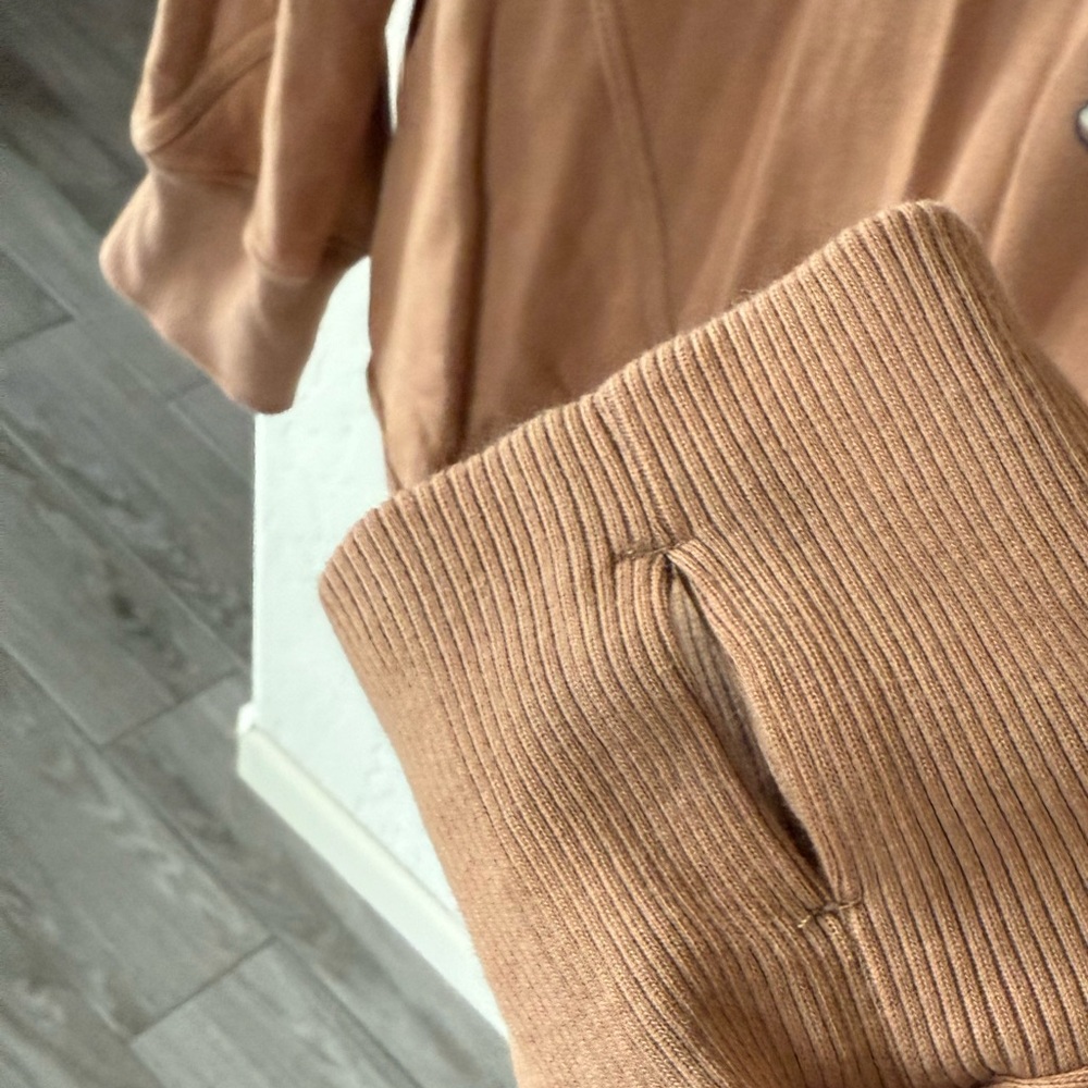 Free People Tan Hoodie with Graphic Detail - Picture 10 of 14